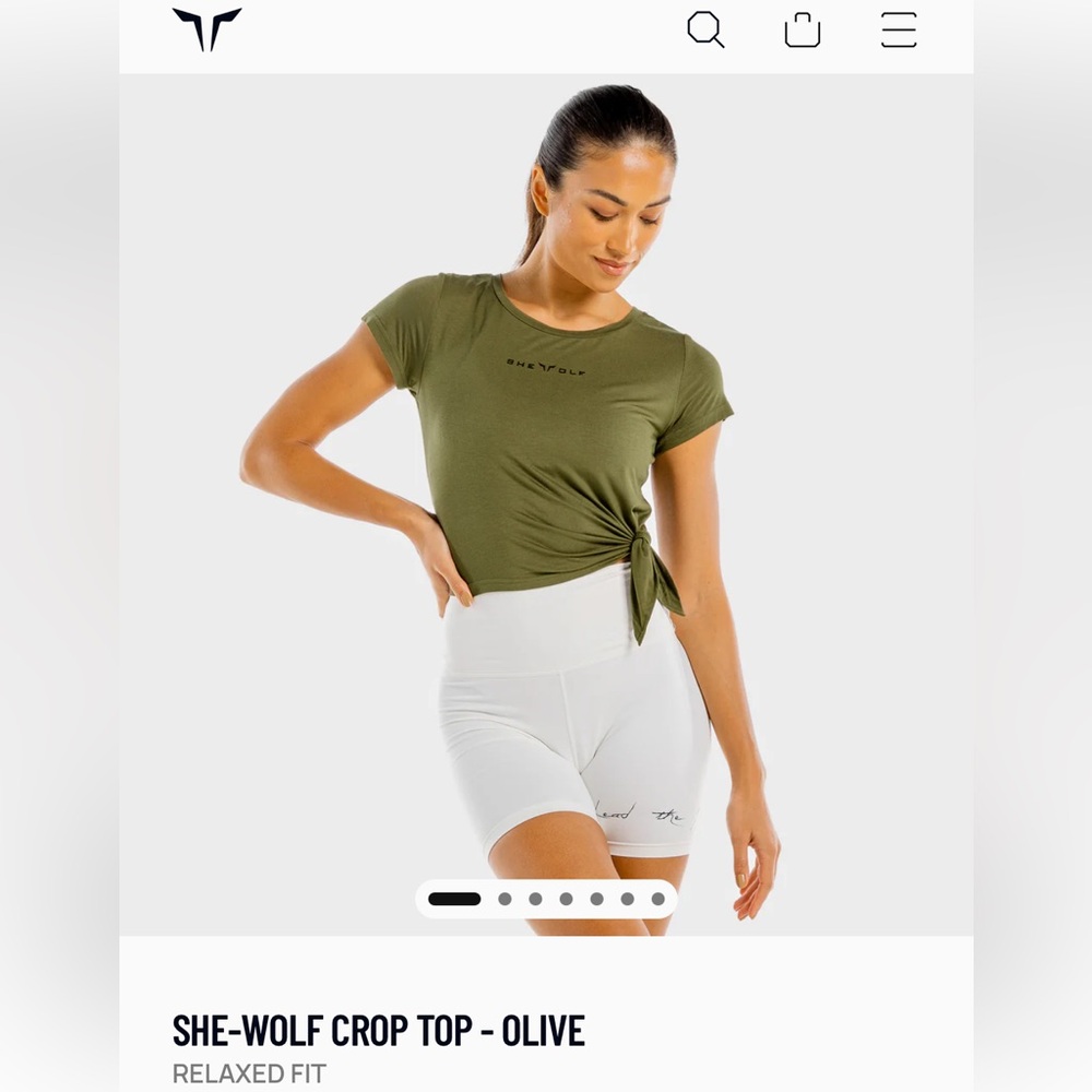 Squat Wolf She-Wolf Crop Top